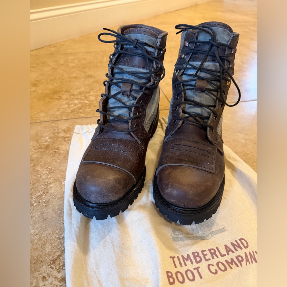 Timberland Men's Dark Brown Leather Boots